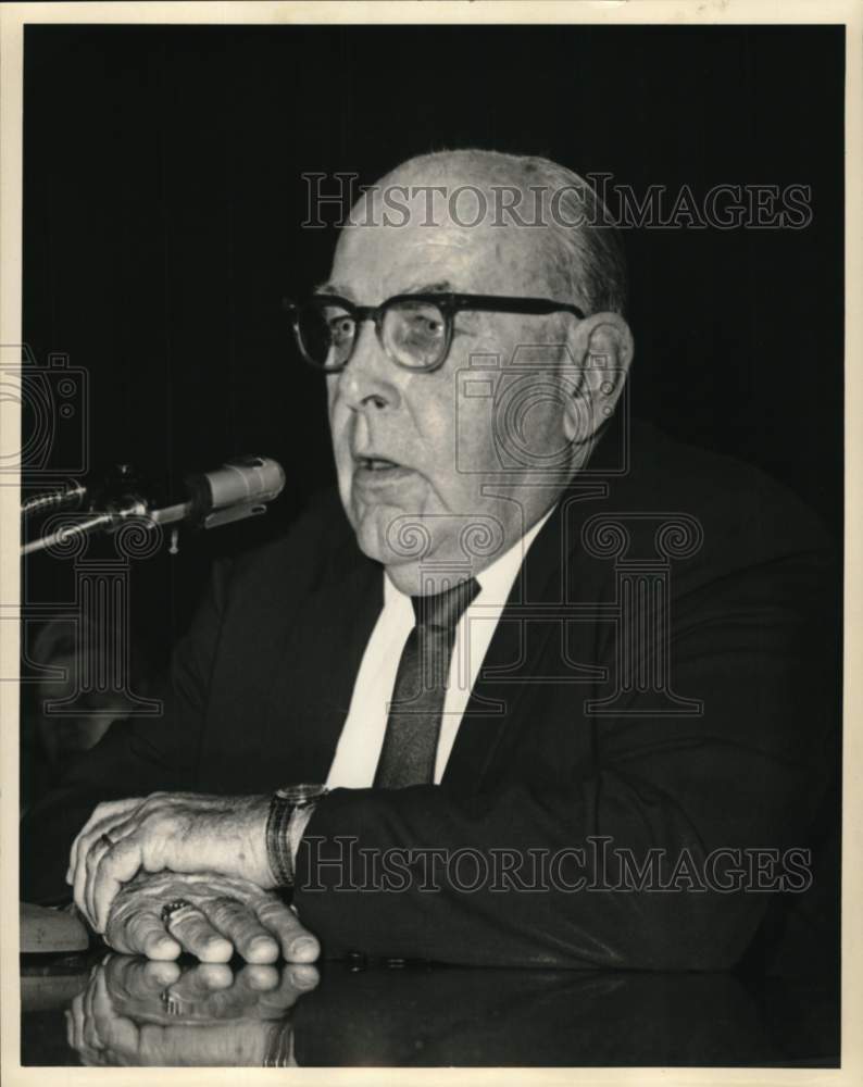 1967 Press Photo New Orleans Central Labor President AP Stoddard at conference