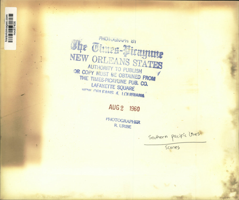 1960 Press Photo Southern Pacific Lines Warehouse area. - noc67406