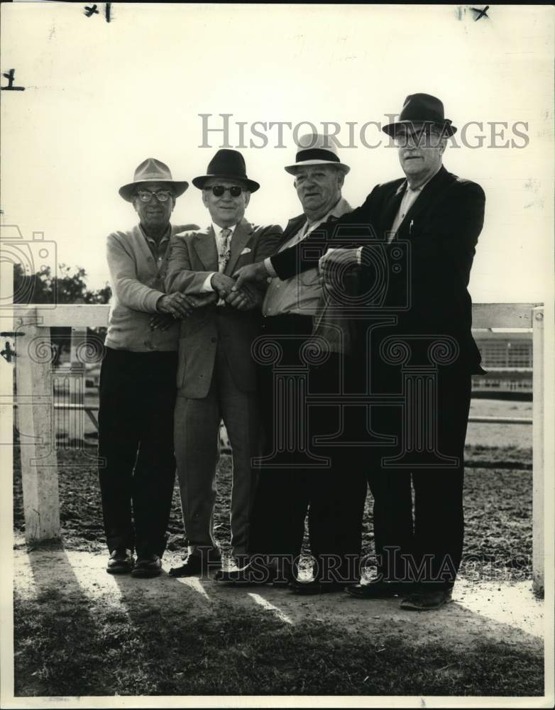 1969 Press Photo Four of Fair Grounds horseman has total of 174 years in racing- Historic Images