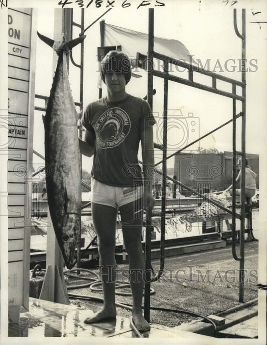 1978 Press Photo Greg Stacy third place in Pensacola Bullfish Tournament- Historic Images