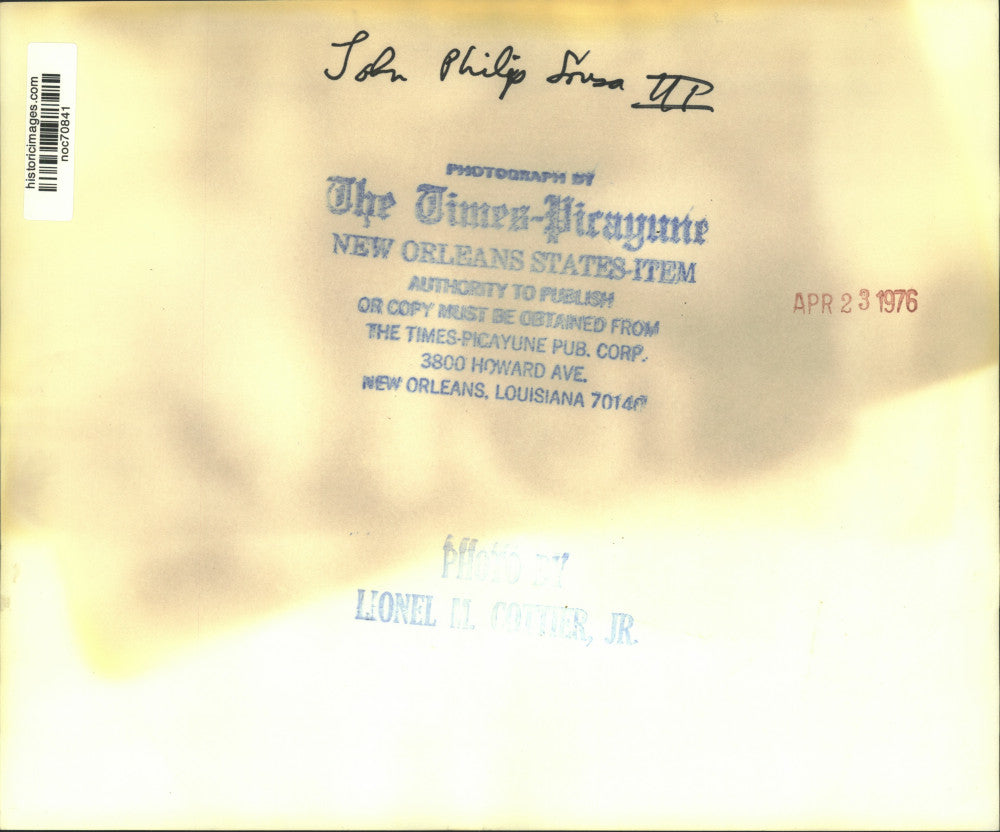 1976 Press Photo Band leader John Philip Sousa III - noc70841