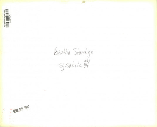 1995 Press Photo Bertha Standige, Local Volunteer - noc71047