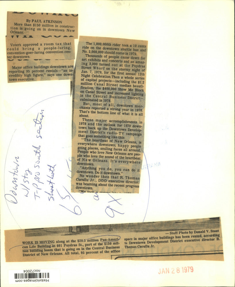 1979 Press Photo Construction is moving along on the Pan-American Life Building