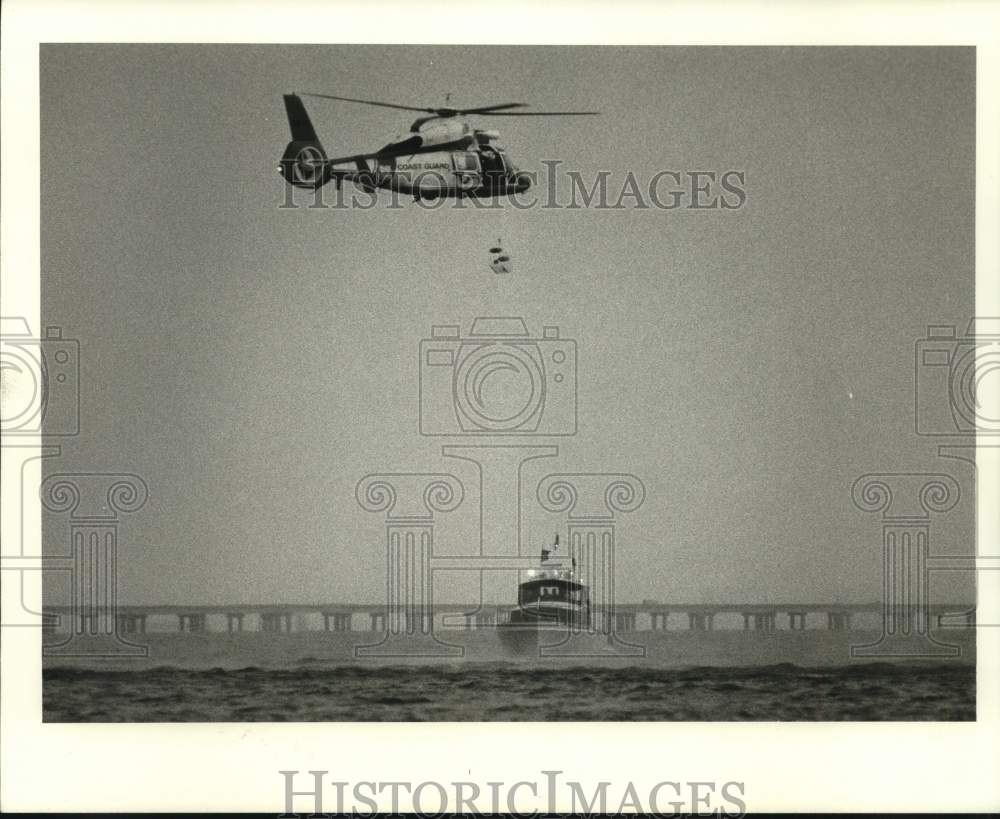 1986 Press Photo General view of U.S. Coast Guard rescue service - noc75228