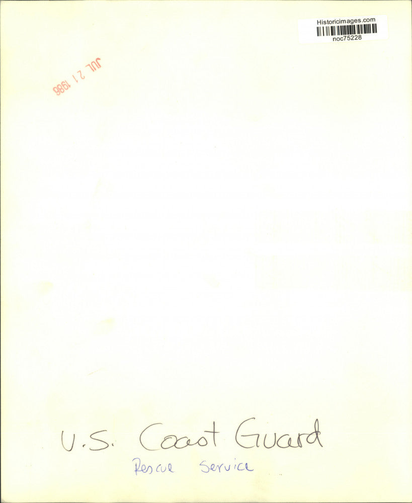 1986 Press Photo General view of U.S. Coast Guard rescue service - noc75228