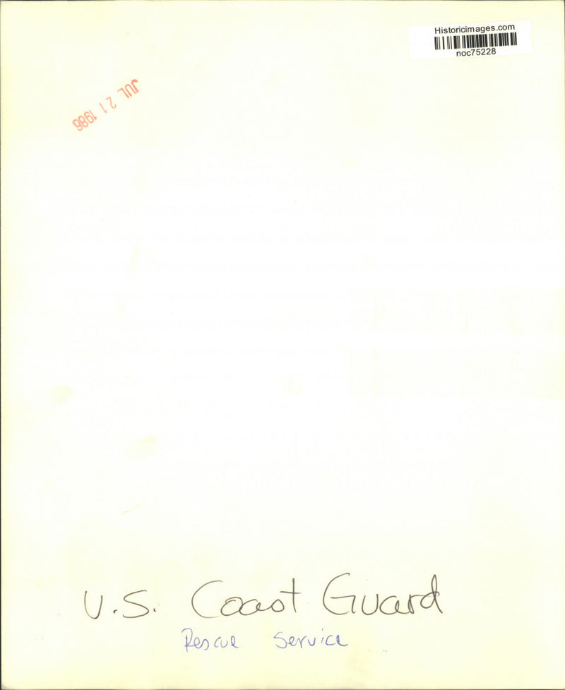 Load image into Gallery viewer, 1986 Press Photo General view of U.S. Coast Guard rescue service - noc75228
