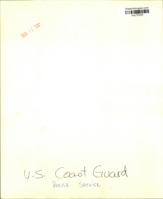 1986 Press Photo General view of U.S. Coast Guard rescue service - noc75228