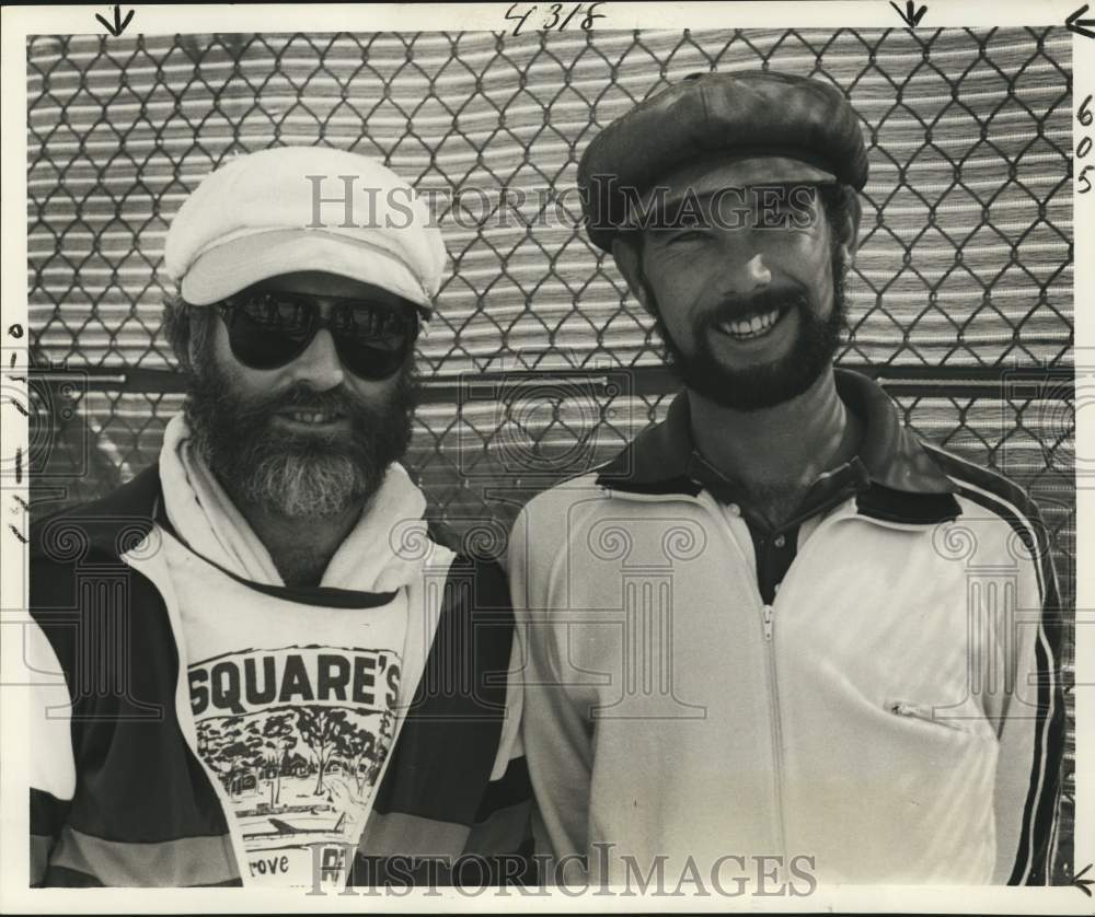 1977 Press Photo Tennis players Gordon Traylor and Upton Giles - noc87304- Historic Images