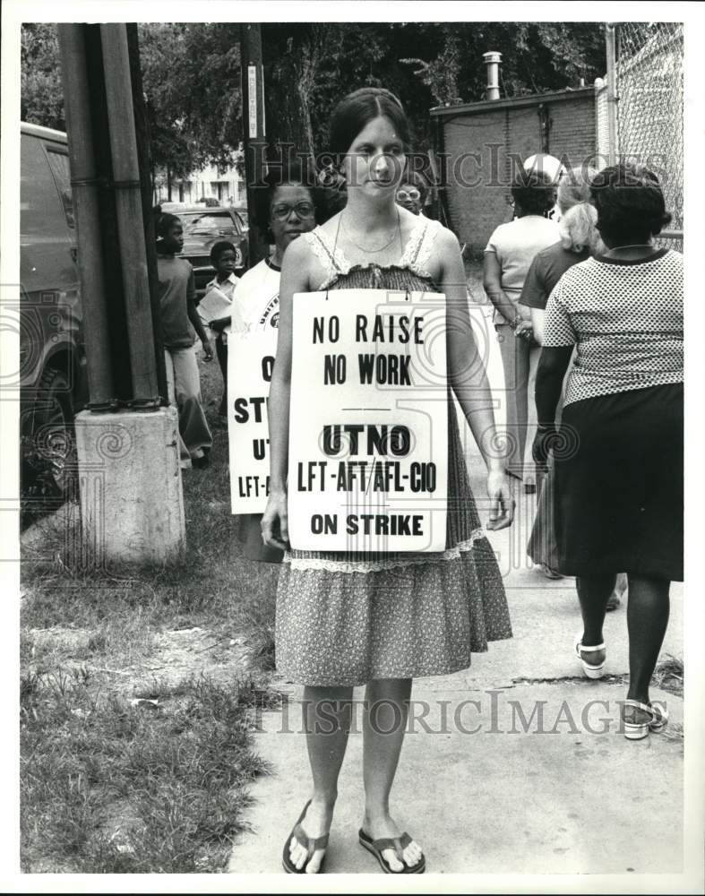 1978 Press Photo Teachers strike in New Orleans- Historic Images