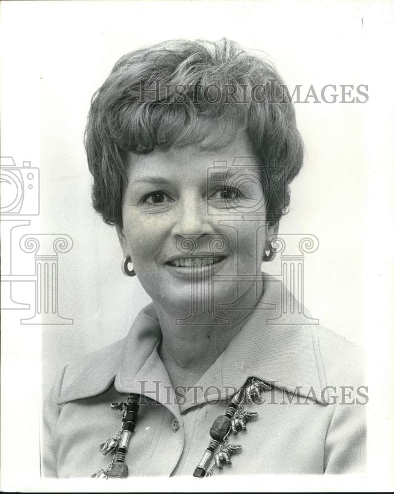 1977 Press Photo Mrs. Stuart Thayer, Women&#39;s Republican Club of New Orleans- Historic Images