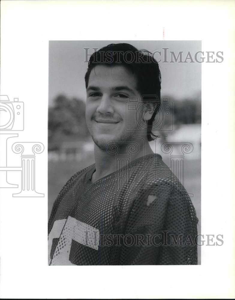 1990 Press Photo Robert Thibodeaux, John Curtis football player - noc92716- Historic Images