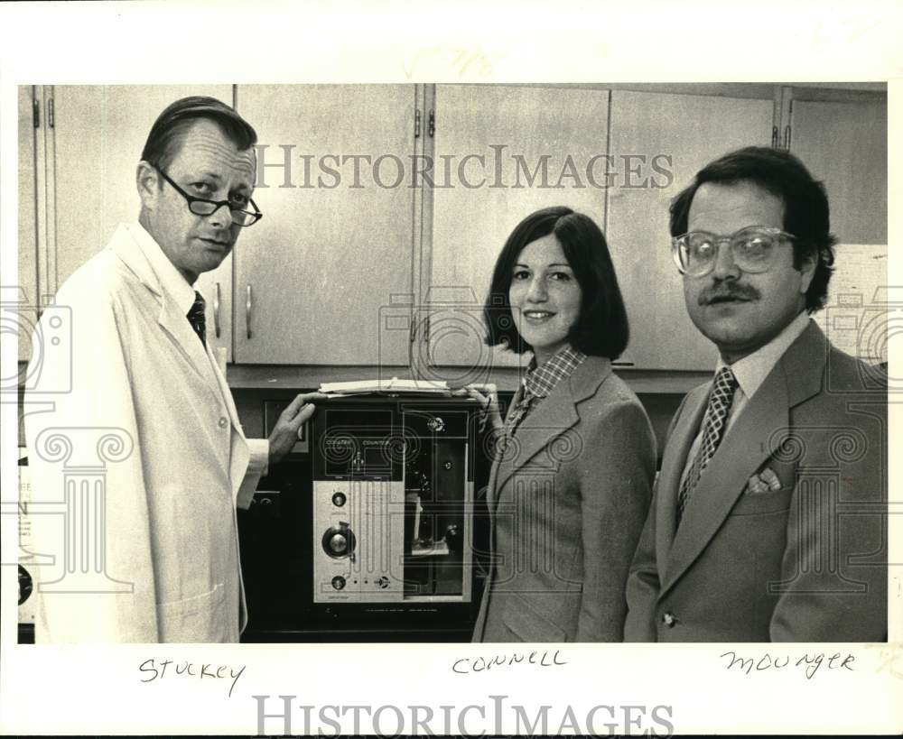 1978 Press Photo Equipment used in leukemia research at Tulane Medical Center- Historic Images