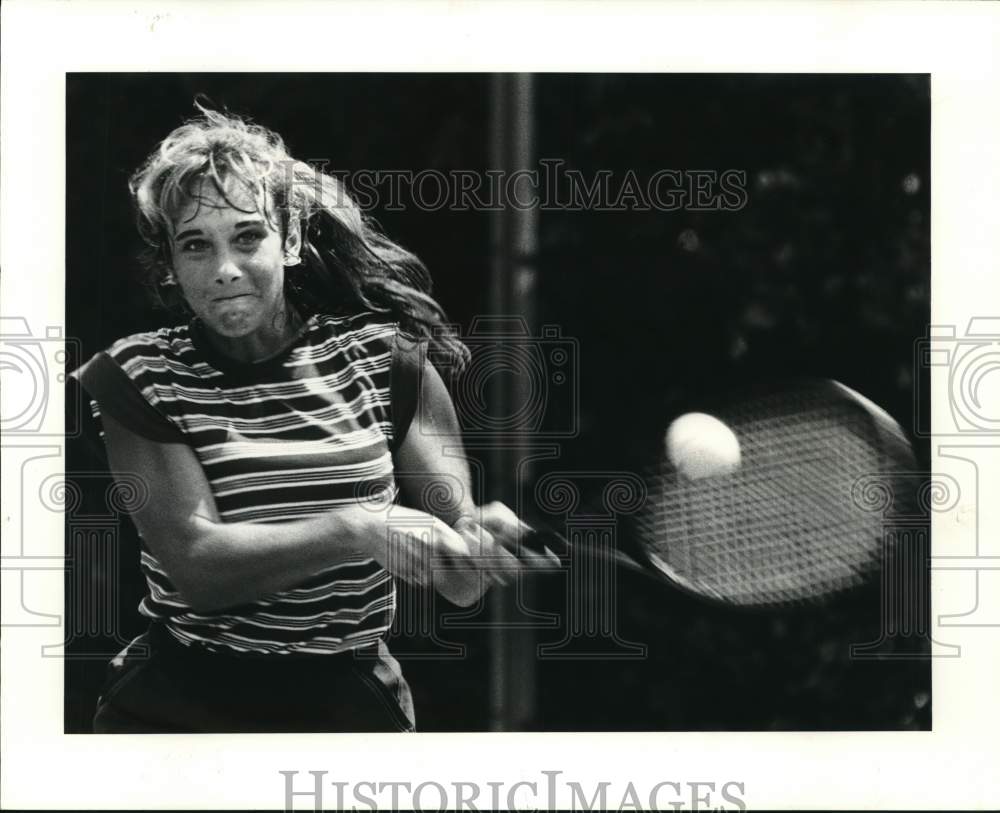 1983 Press Photo Michelle Tabary, Louisiana State Hardcourt Championship winner- Historic Images