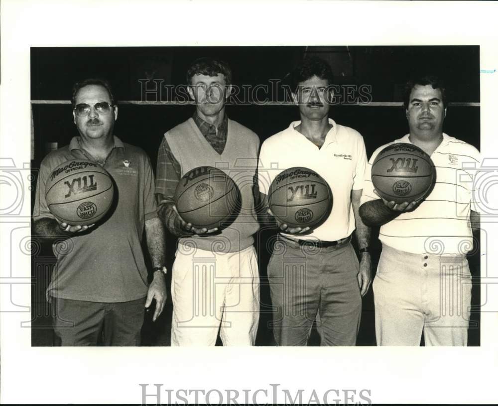1988 Press Photo Basketball coaches at Crescent City Baptist School - noc96779- Historic Images