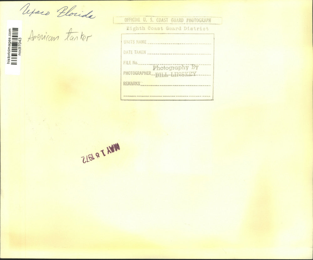 1972 Press Photo Texaco Florida, American Tanker - noc97043