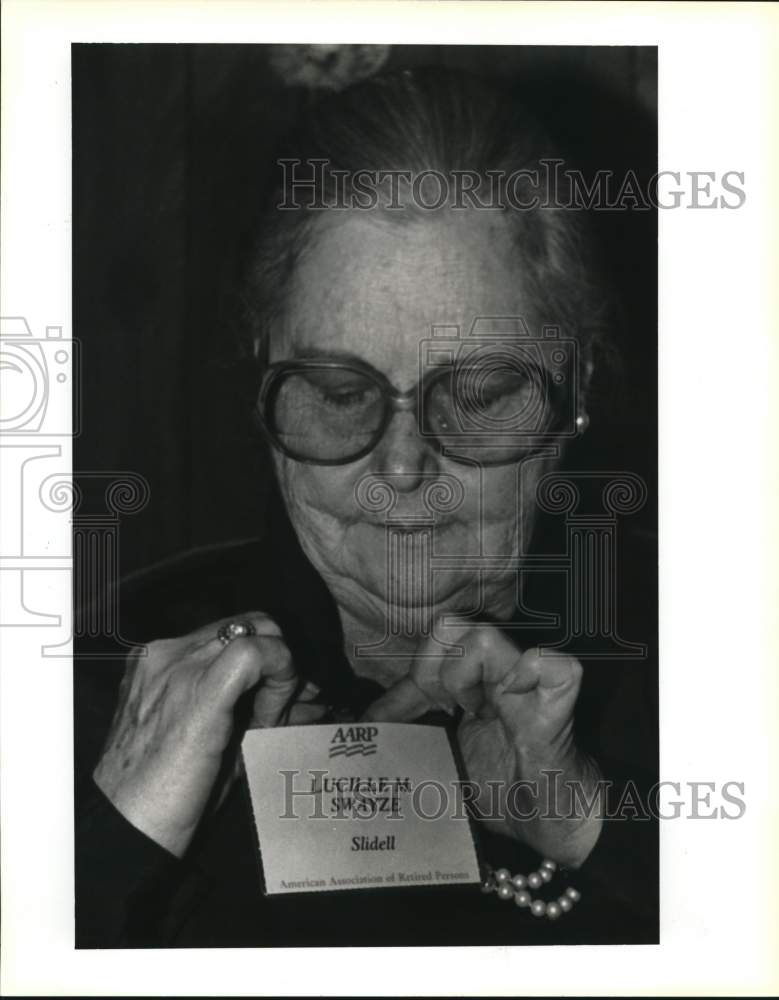 1993 Press Photo Lucille Swayze ecounts trips to Medjugorje, Yugoslavia