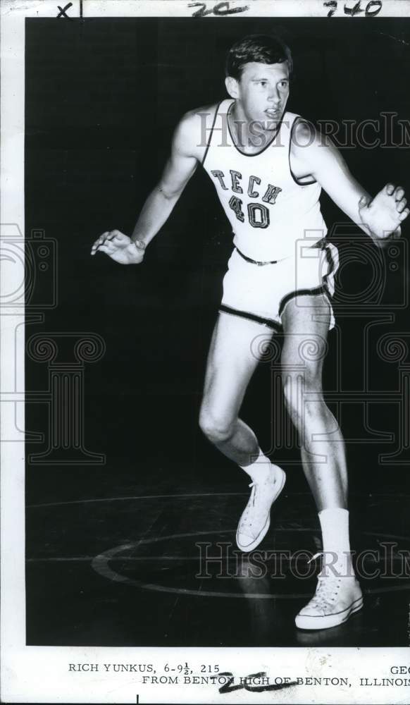 1970 Press Photo Rich Yunkus, Georgia Tech basketball&#39;s leading scorer- Historic Images