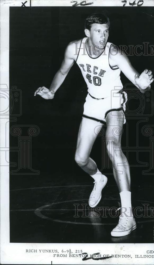 1970 Press Photo Rich Yunkus, Georgia Tech basketball's leading scorer- Historic Images