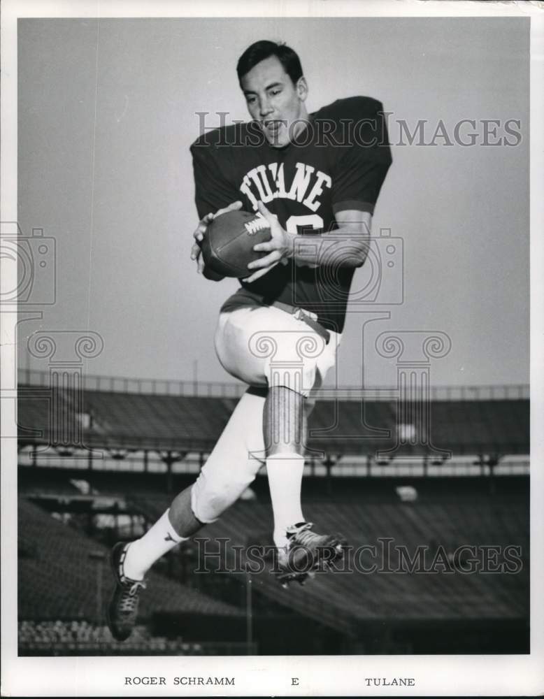 1972 Press Photo Football player Roger Schramm of Tulane- Historic Images