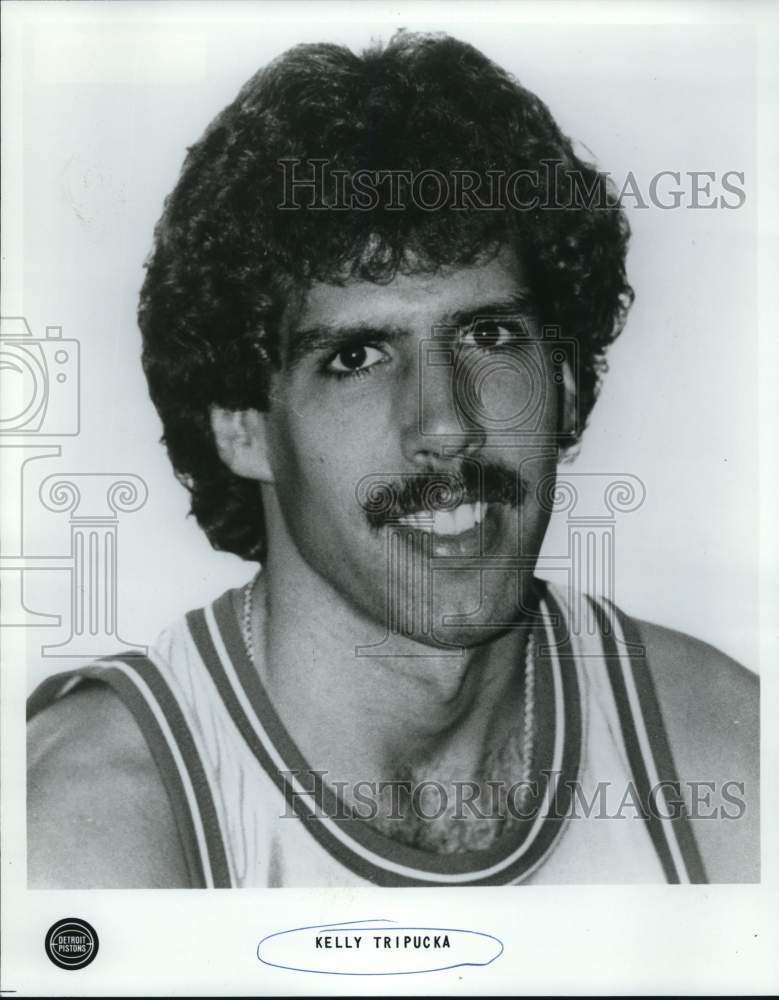 1984 Press Photo Kelly Tripucka, Detroit Pistons basketball player- Historic Images