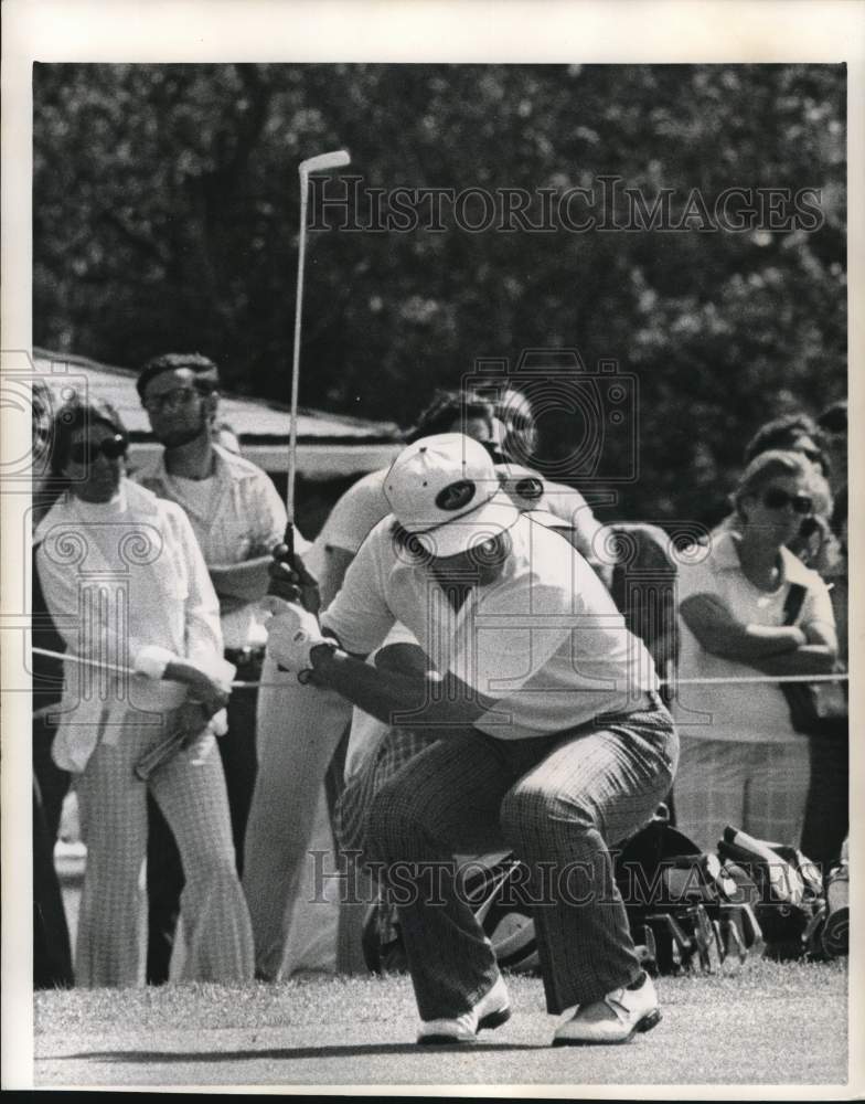 1974 Press Photo Golf player Lee Trevino during tournament- Historic Images