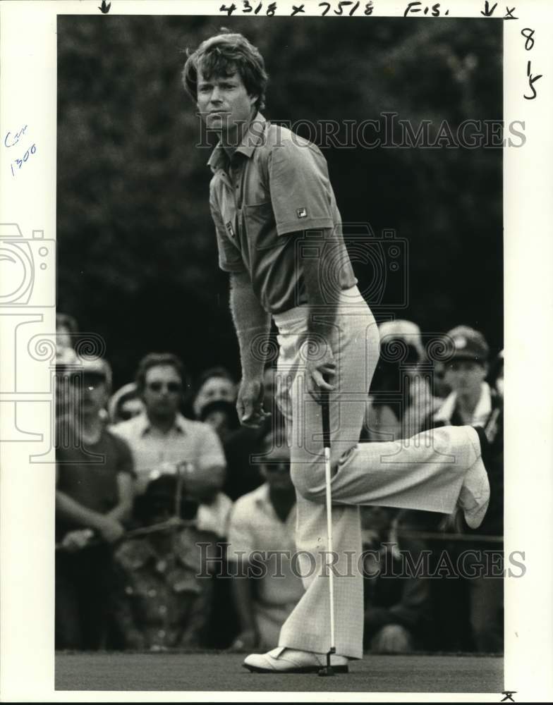 1987 Press Photo Golfer Tom Watson in final round of Greater New Orleans Open- Historic Images