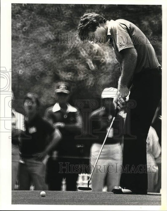 1980 Press Photo Golfer Tom Watson plays at tournament- Historic Images