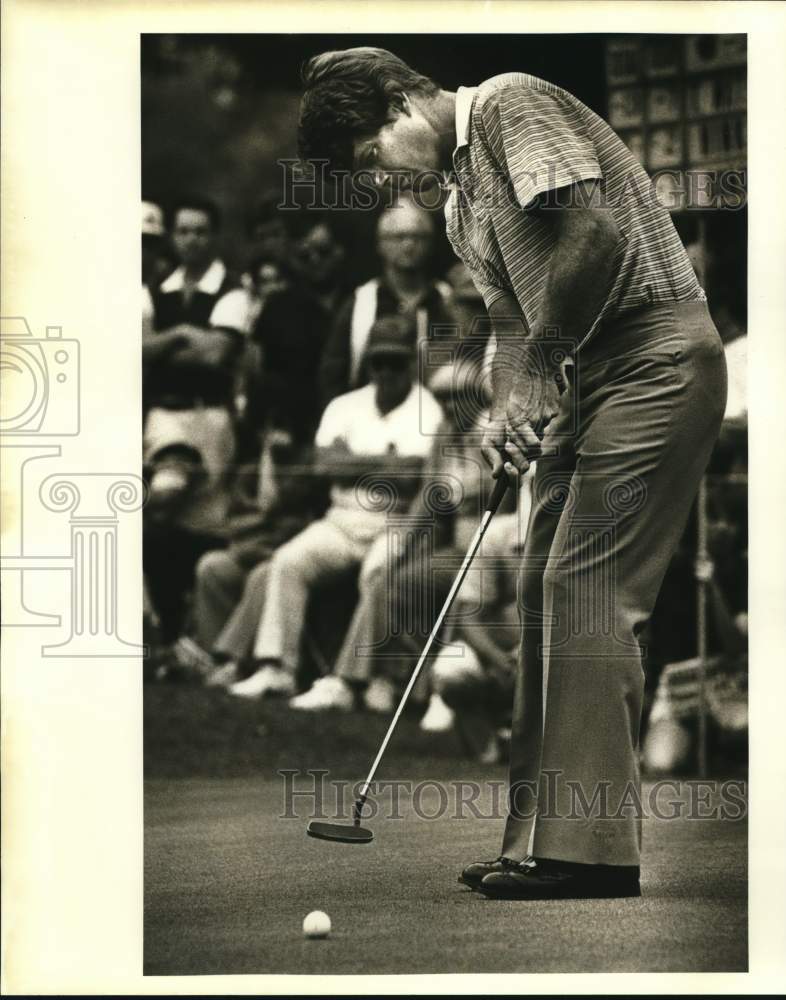 1981 Press Photo Golfer Tom Watson plays at tournament- Historic Images