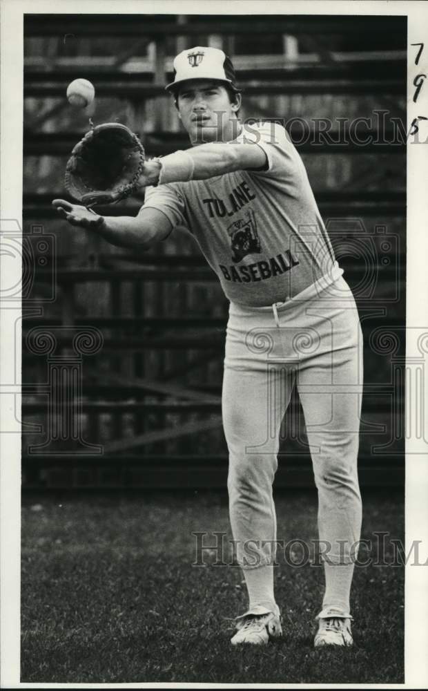 1982 Press Photo Baseball player John Zelenka of Tulane- Historic Images