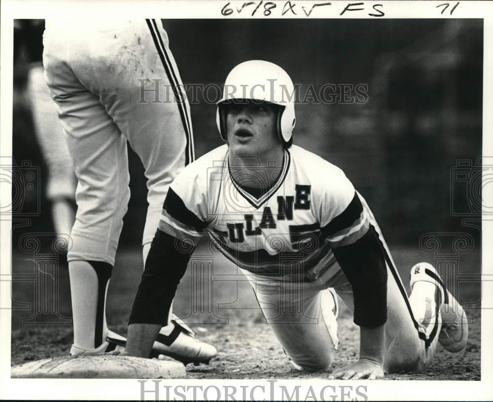 1980 Press Photo John Zelenka, Tulane Baseball Second Baseman- Historic Images