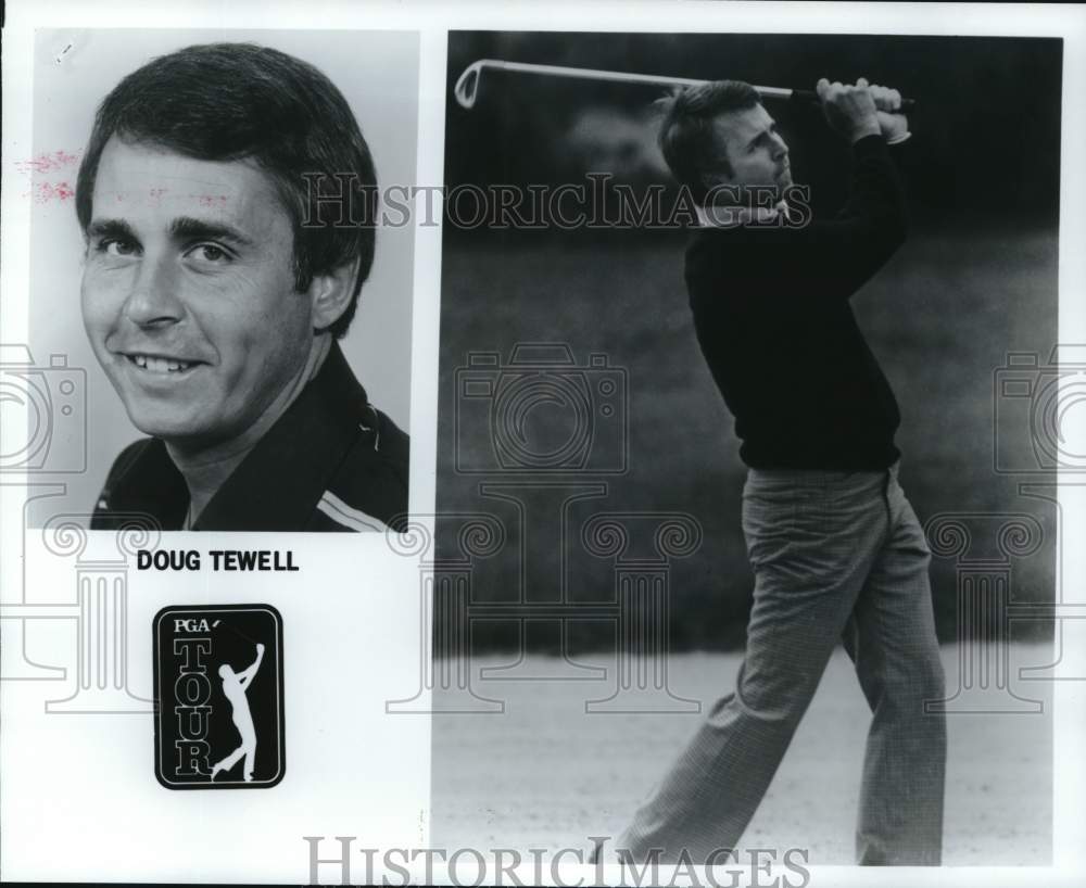 1984 Press Photo Golf player Doug Tewell in a tournament on PGA Tour- Historic Images