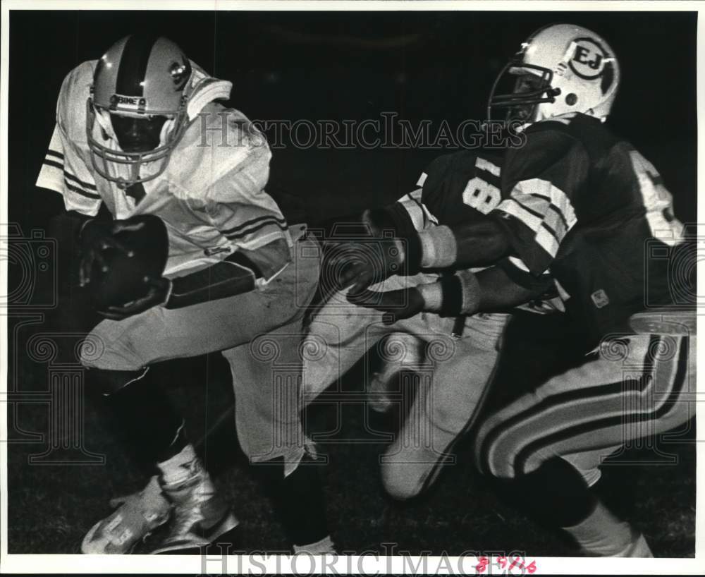 1987 Press Photo Nicholls vs. EJ Football Game- Historic Images