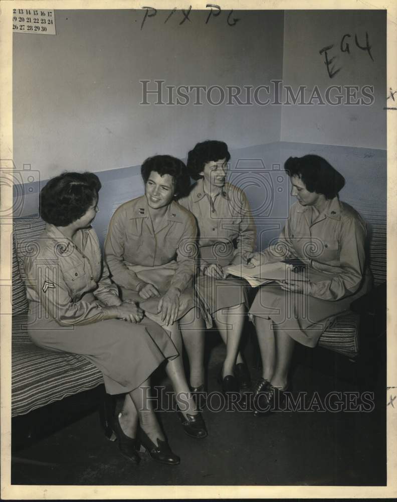 1949 Press Photo New Orleans WAC Reserve Corps at Fort Sam Houston, Texas- Historic Images