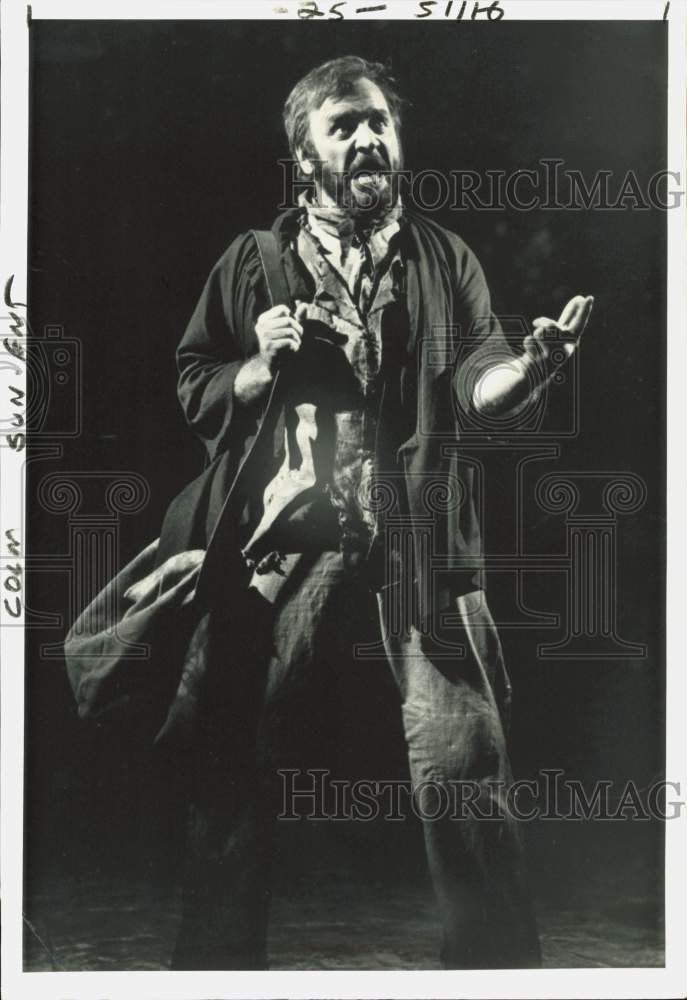 1986 Press Photo Colm Wilkinson as Jean Valjean in &quot;Les Miserables,&quot; London- Historic Images