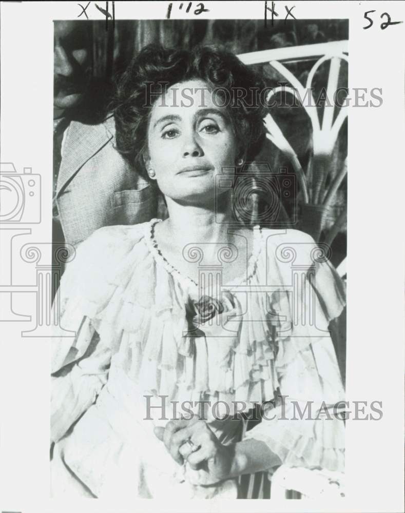 1981 Press Photo Kathleen Widdoes in title role, &quot;Edith Wharton: Looking Back&quot;- Historic Images