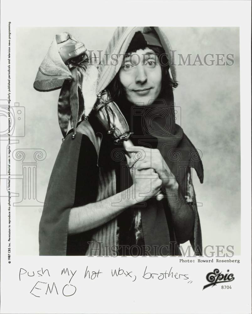 1987 Press Photo Entertainer Emo Philips - nod09482- Historic Images