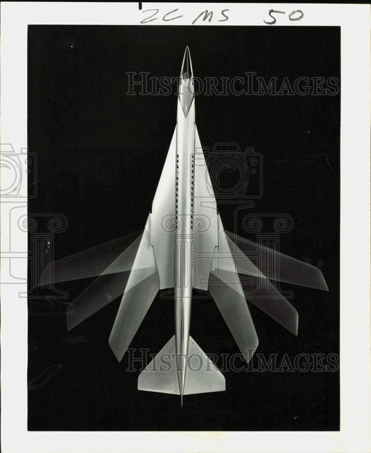 1965 Press Photo Boeing Co. supersonic transport plane with variable sweep wings- Historic Images