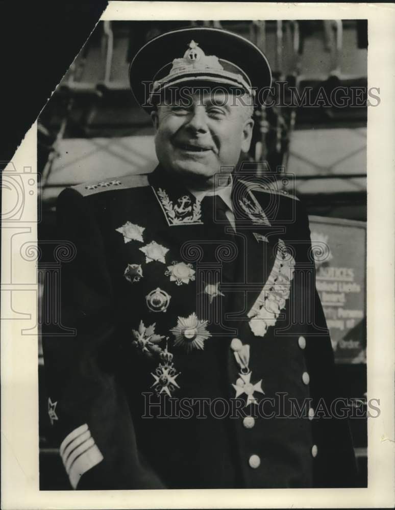 1955 Press Photo Admiral A. G. Golovko, Commander in Chief, Russia Baltic Fleet- Historic Images