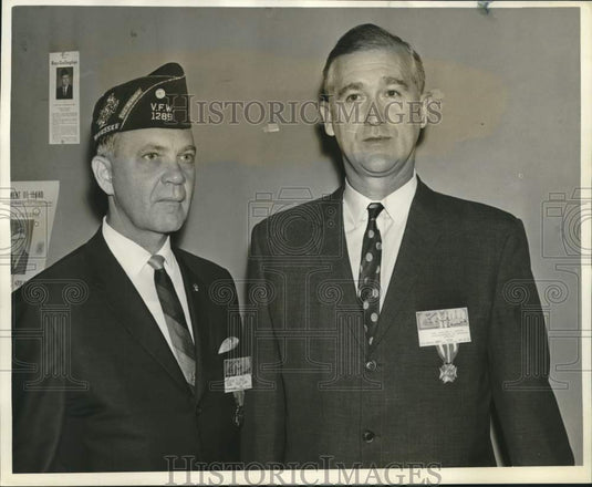 1967 Press Photo Cooper T. Holt and William J. Driver at Roosevelt Hotel Event