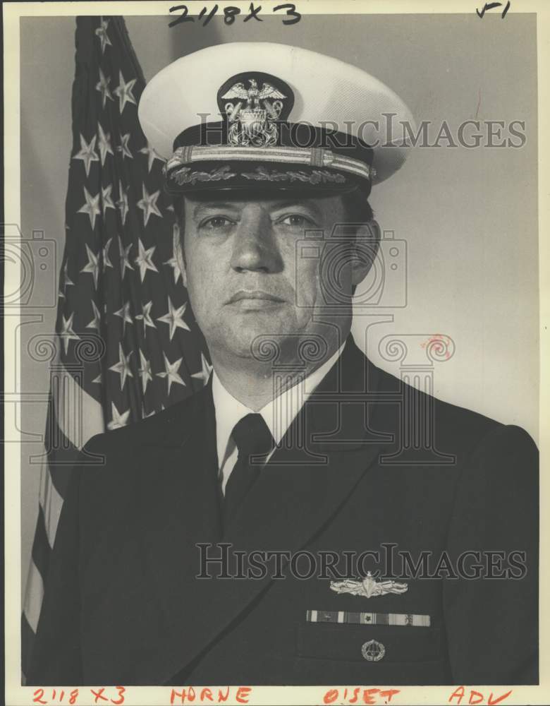 1980 Press Photo Captain William L. Horne, U.S. Navy - nom02061- Historic Images