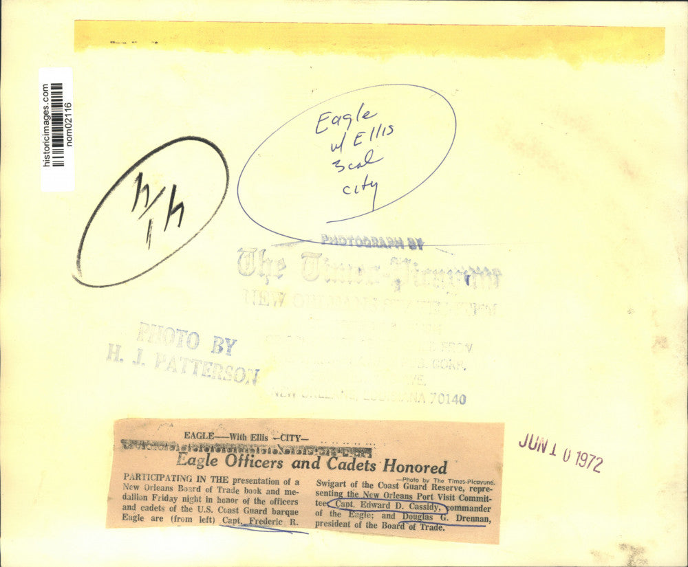 1972 Press Photo Participants in the New Orleans Board of Trade medallion event