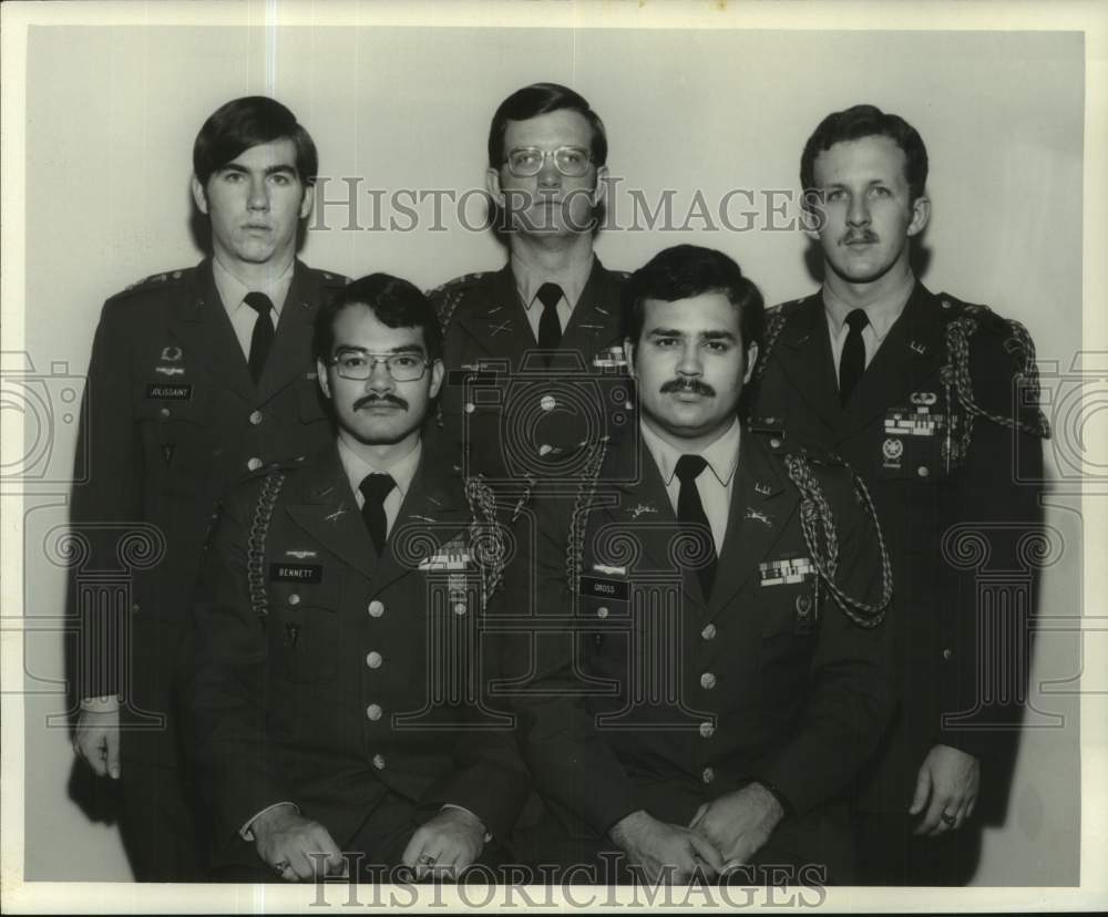 1973 Press Photo United States military officers pose - nom03520