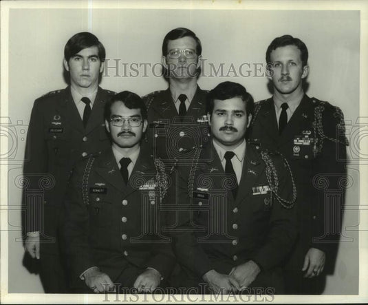1973 Press Photo United States military officers pose - nom03520