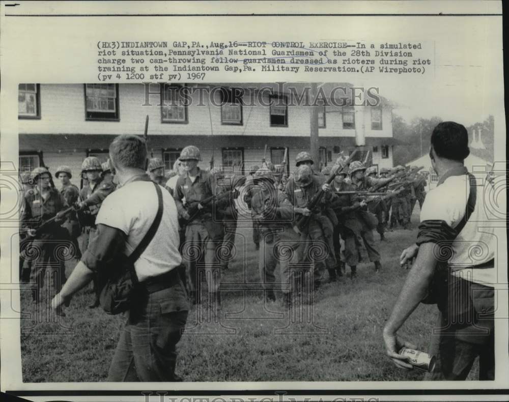 1967 Press Photo Pennsylvania National Guardsmen of 28th Division in Training