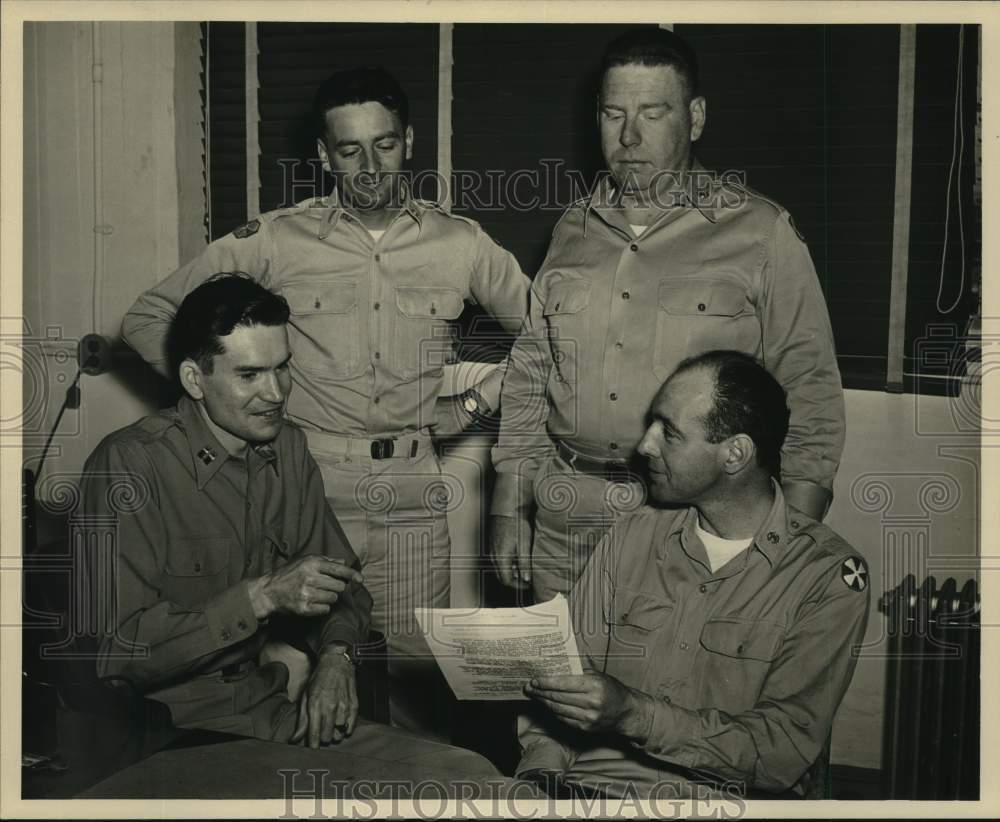 1953 Press Photo Officers served with 155th Transportation Port Company in Korea