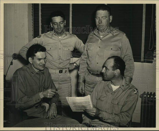1953 Press Photo Officers served with 155th Transportation Port Company in Korea