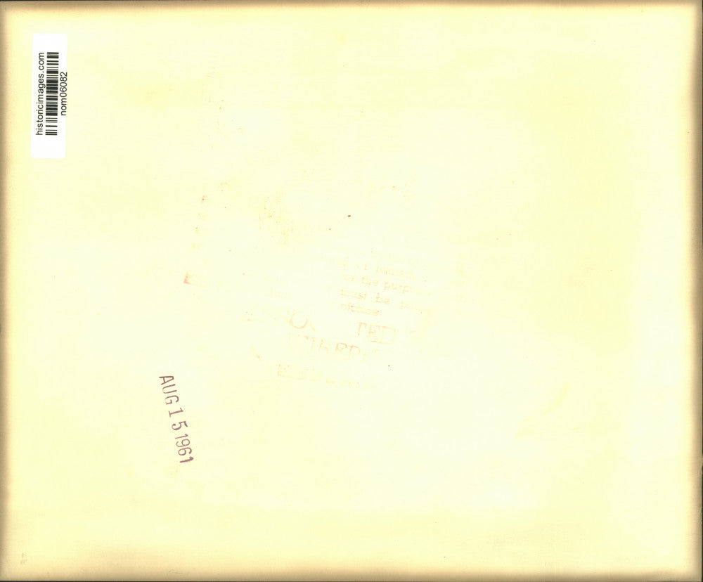 1961 Press Photo East German Army inspects border between East and West Berlin