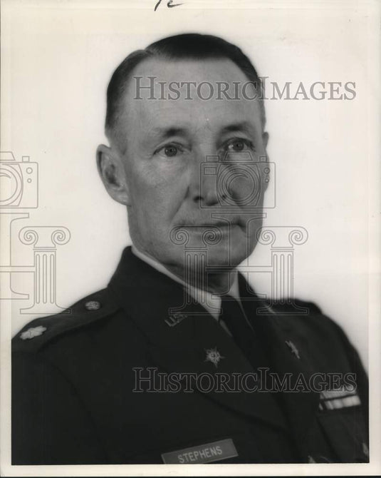 1960 Press Photo Lieutenant Colonel William Stephens of Army Terminal Command