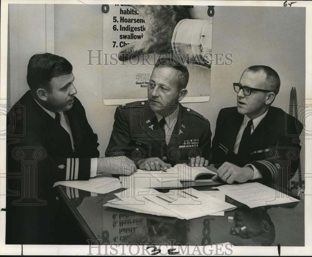 1967 Press Photo Medical Officers of the American Cancer Society, Louisiana