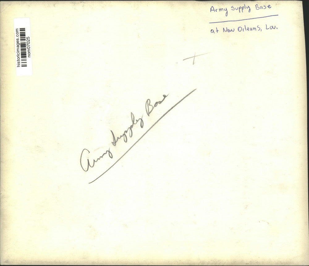 Press Photo Army Supply Base at New Orleans, Louisiana - nom07025